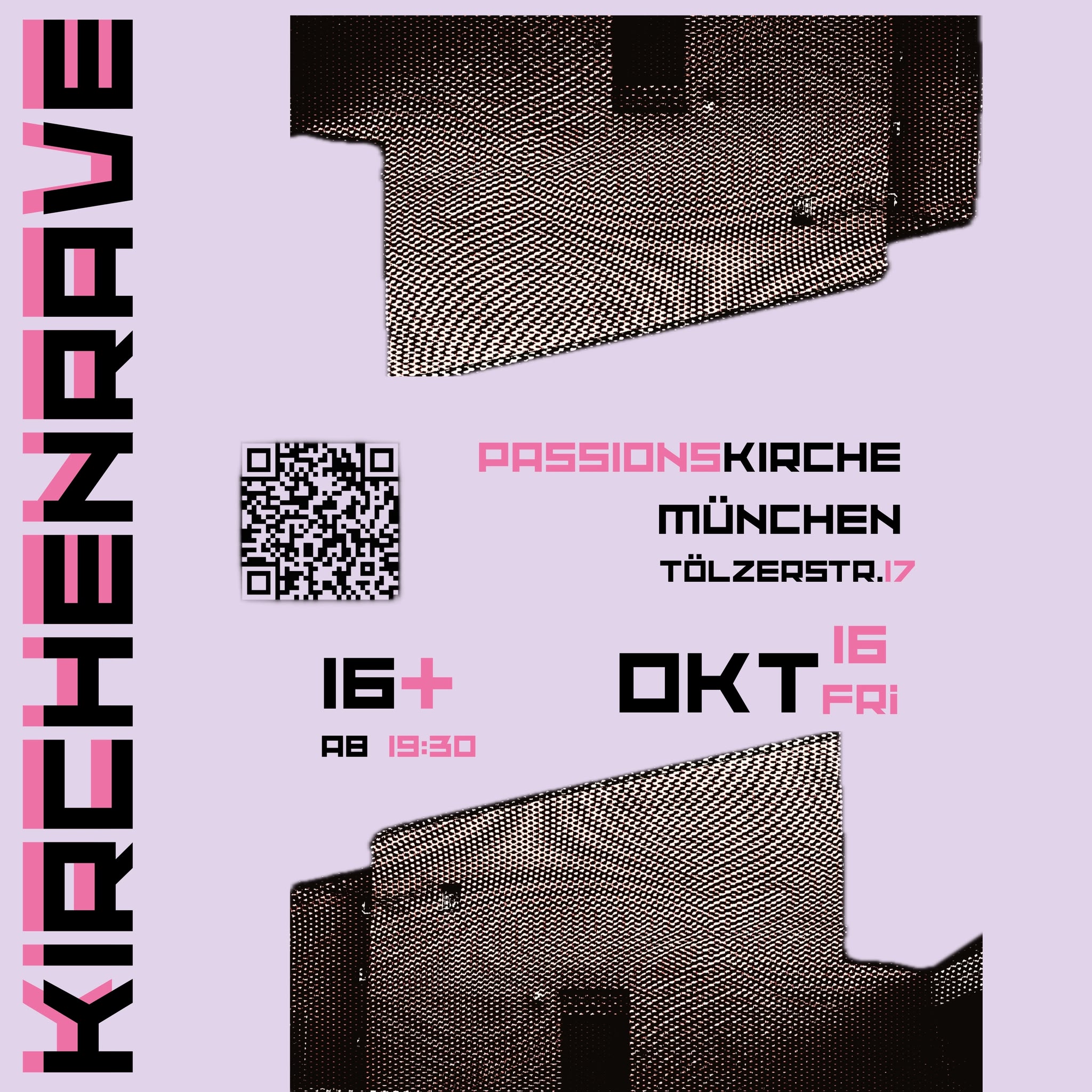Flyer Kirchenrave 2026 Passionskirche München